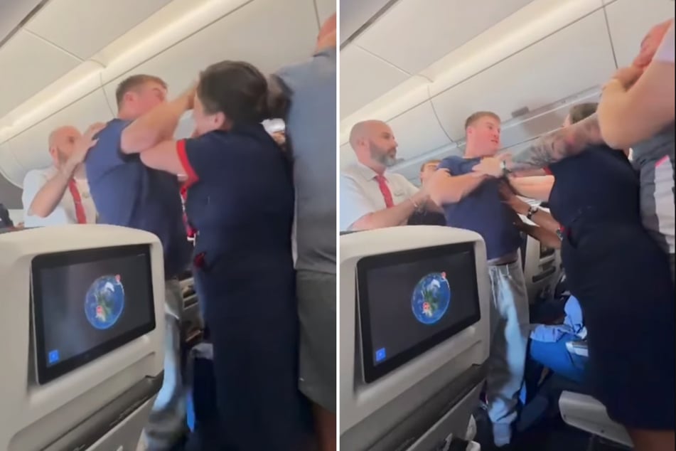 Noch bevor das Flugzeug in London (Großbritannien) abheben konnte, geriet ein 31-jähriger Passagier mit anderen Menschen an Bord in einen Konflikt.
