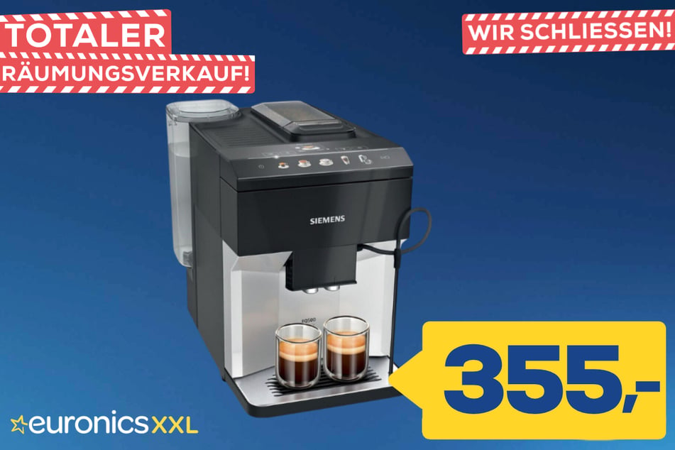 Siemens-Kaffeevollautomat TP511D01 EQ500 classic für 355 Euro.
