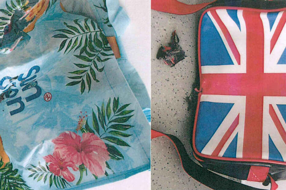 In diesem beiden Taschen waren die Kaninchen ausgesetzt worden.