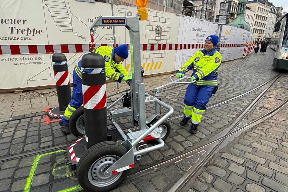 Die Poller müssen 64 Mal pro Stunde bewegt werden.