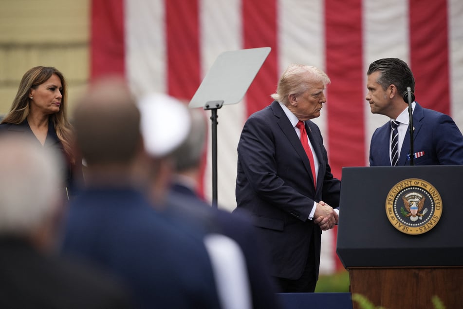 President Donald Trump suggested he might crash Secretary of Defense Pete Hegseth's last-minute meeting with the military's top generals.
