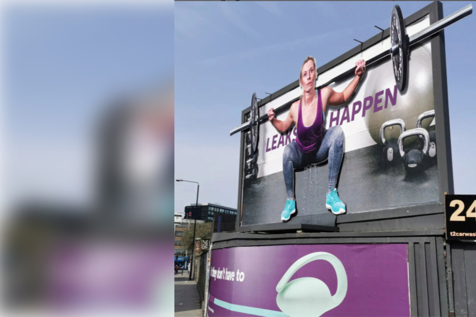 "Peeing" billboard makes a splash for women's health