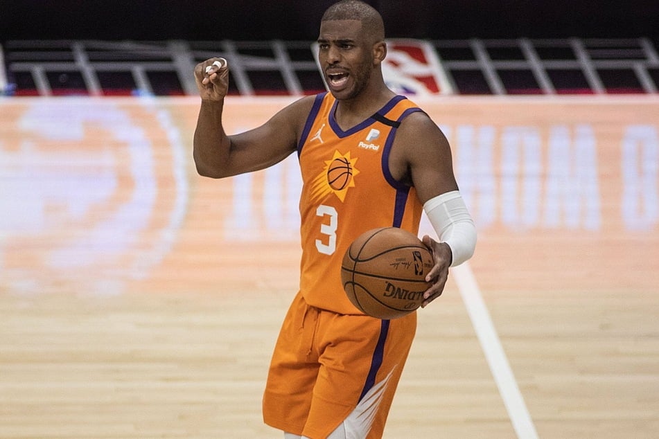 Suns guard Chris Paul led Phoenix with 32 points as they took a 1-0 series lead in the NBA Finals on Tuesday night.