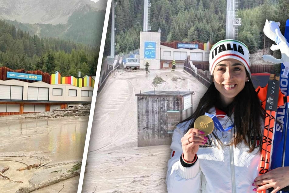 Olympiasiegerin trainierte hier noch Stunden zuvor: Biathlon-Zentrum von Flut verwüstet