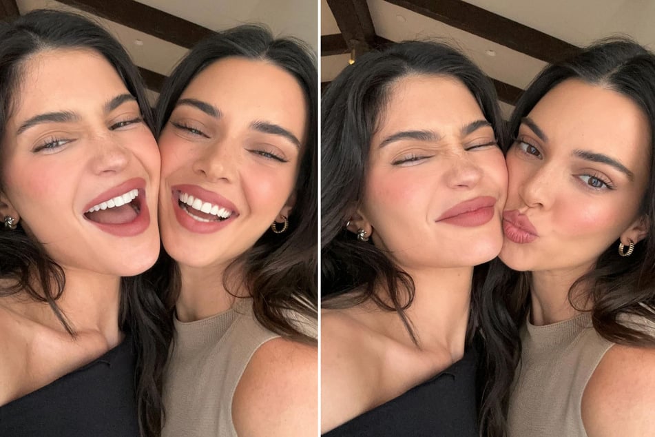 Kylie Jenner (l) shared a new TikTok revealing the differences between her style and that of her sister Kendall.