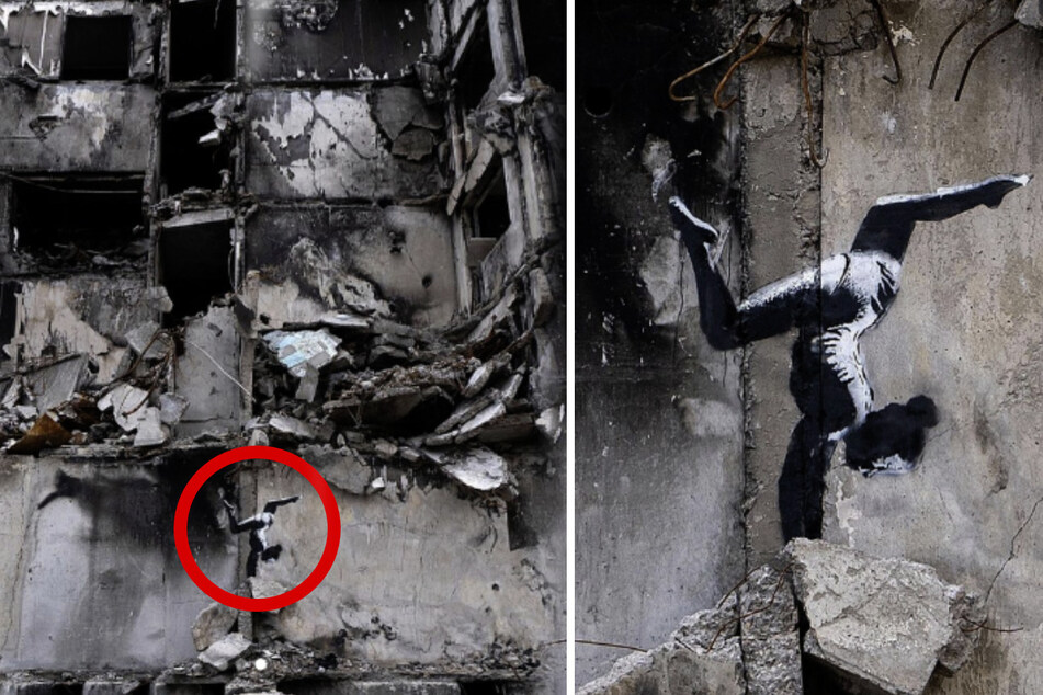 Banksy bestätigt Werk auf zerstörtem Haus in der Ukraine