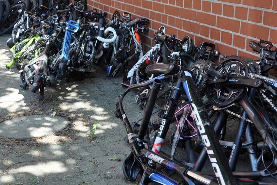 Die meisten der Räder wurden in Leipzig als gestohlen gemeldet.