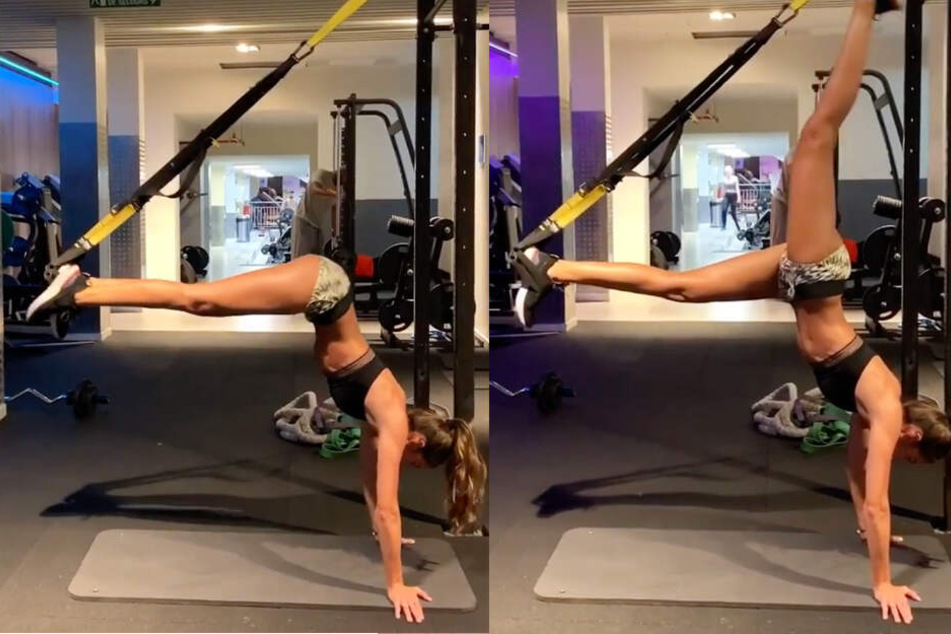 Die Montage zeigt zwei Screenshots aus dem Instagram-Video von Izabel Goulart.