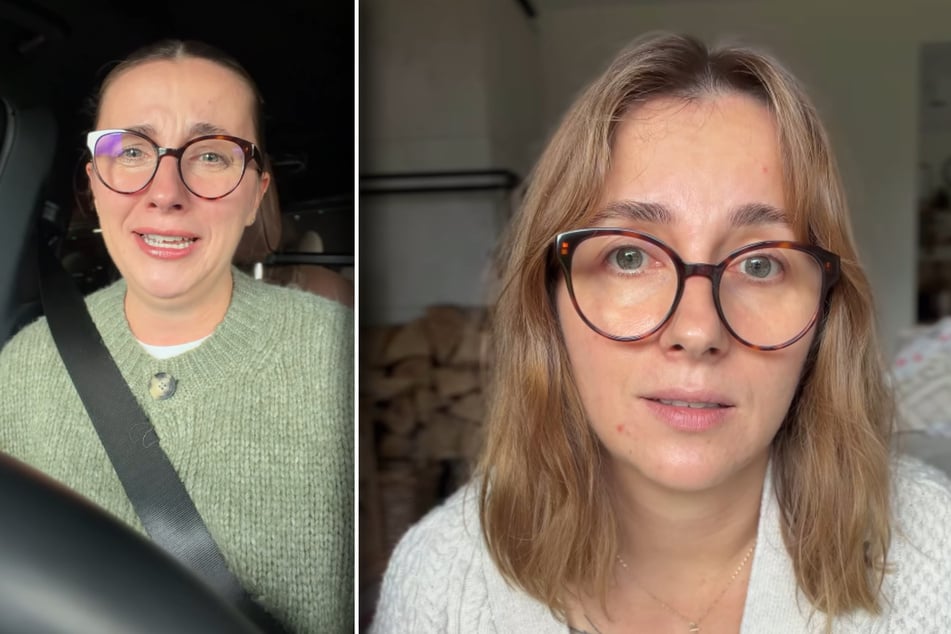 Links: Am Donnerstag meldete sich Anna Heiser (36) mit einem Weinkrampf auf Instagram. Rechts: Am Freitag versucht sie, die Situation einzuordnen.