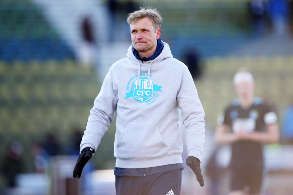 Die Enttäuschung ist dem Chemnitzer Trainer David Bergner anzusehen.