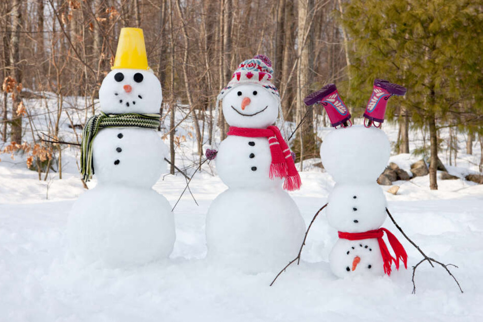 Schneemann können an Heiligabend wohl nur im Gebirge gebaut werden.
