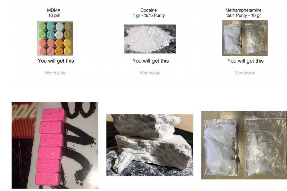 Ecstasy, Kokain, Crystal - das Angebot auf "Candylove" war reichhaltig. Inzwischen ist die Seite down.
