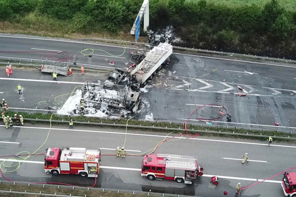 Bild von der Unfallstelle.