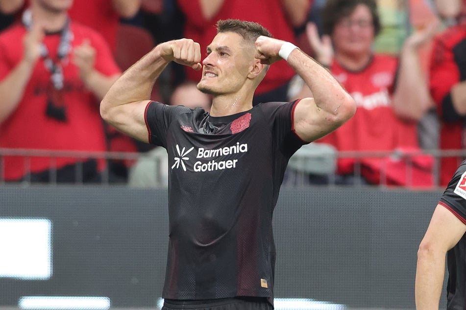Mitte der ersten Halbzeit ging die Werkself durchaus verdient in Führung. Torschütze war Patrik Schick.