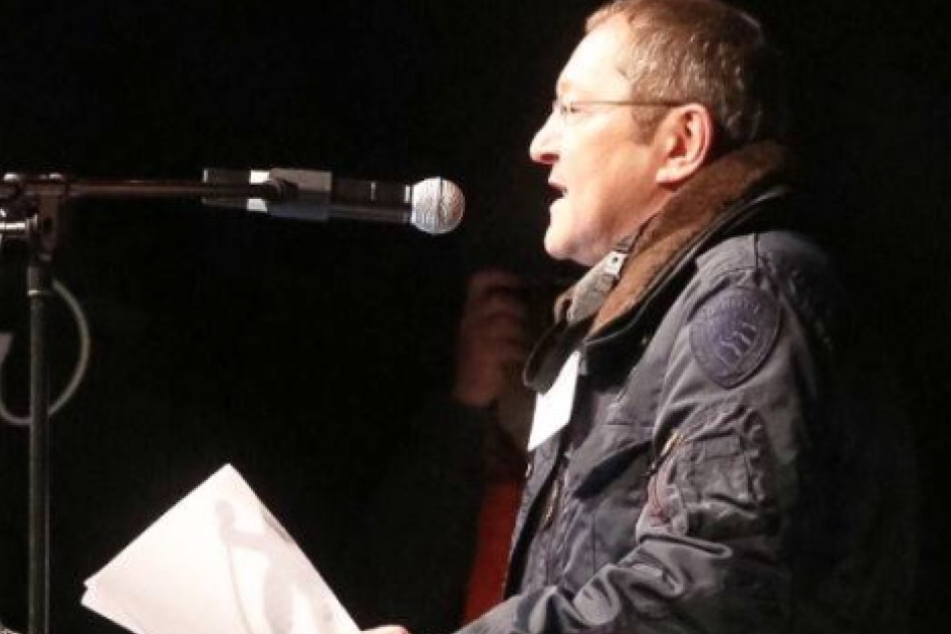 Akif Pirincci (57) am 19. Oktober 2015 auf dem Theaterplatz.