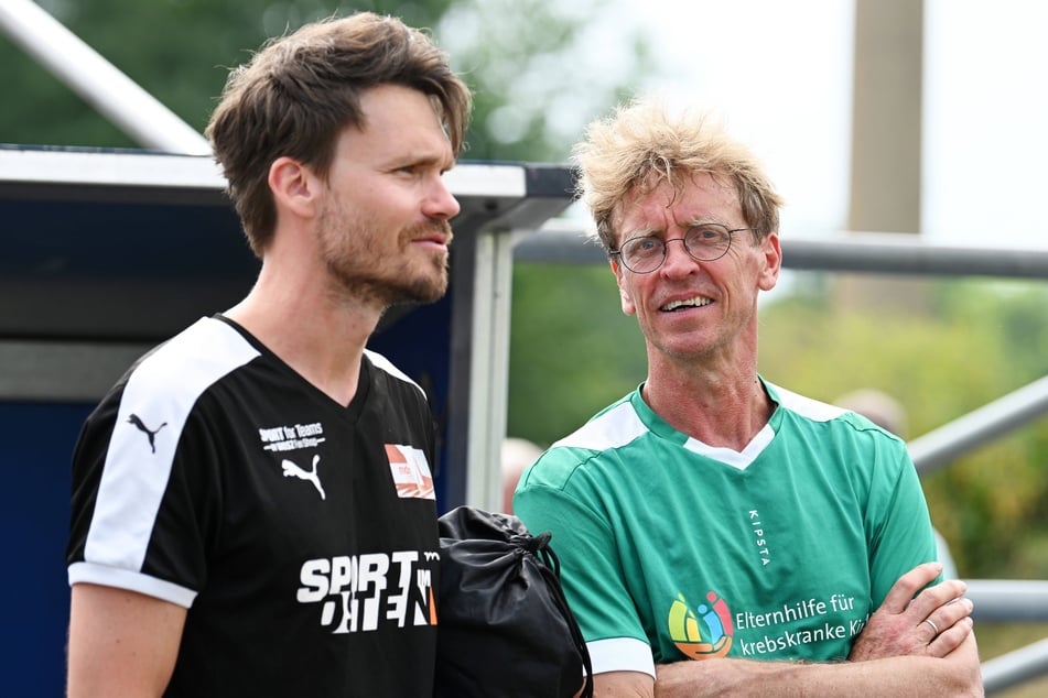 Röhl spielte am Sonntag beim "Kick den Krebs"-Benefizturnier in Leipzig mit.