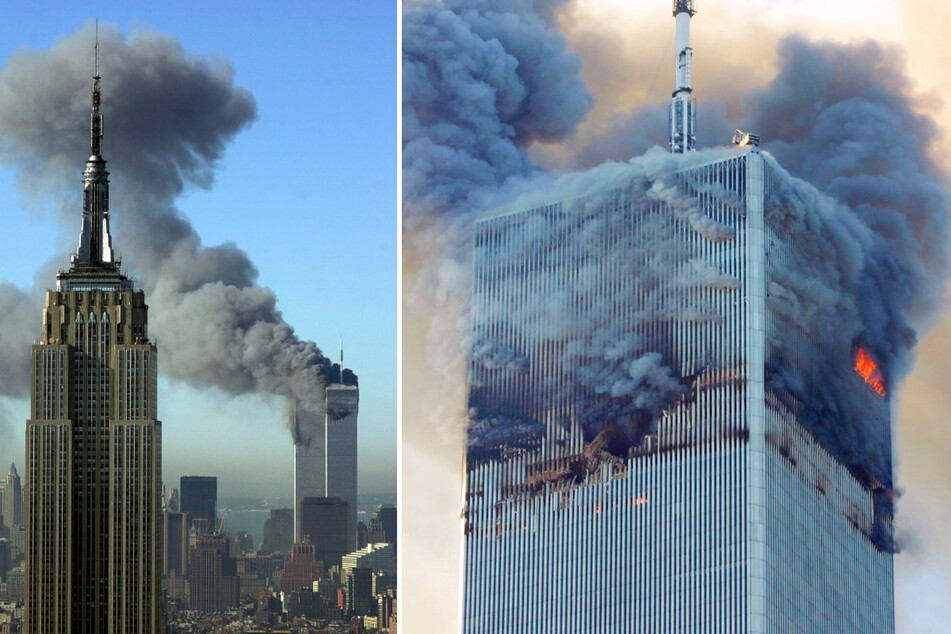 Nachdem Terroristen flogen am 11. September 2001 mit zwei entführten Flugzeugen in das World Trade Center und brachten die Zwillingstürme zum Einsturz.