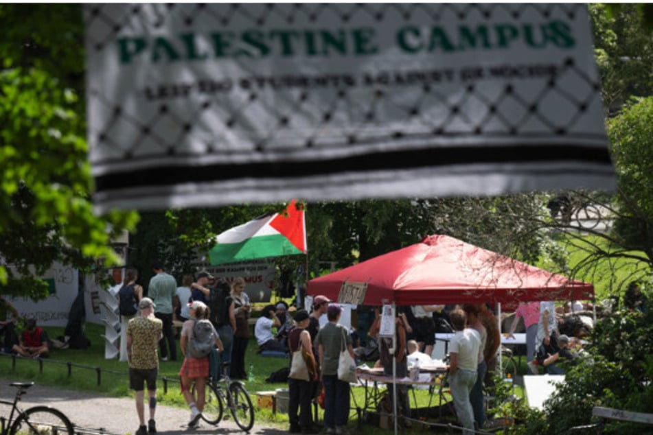 Seit dem 10. Juni wird im Umkreis der Uni Leipzig gecampt, um sich mit den Bewohnern von Gaza zu solidarisieren.