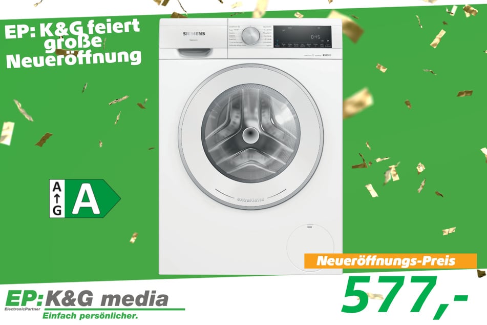 Siemens-Waschmaschine für 577 Euro.