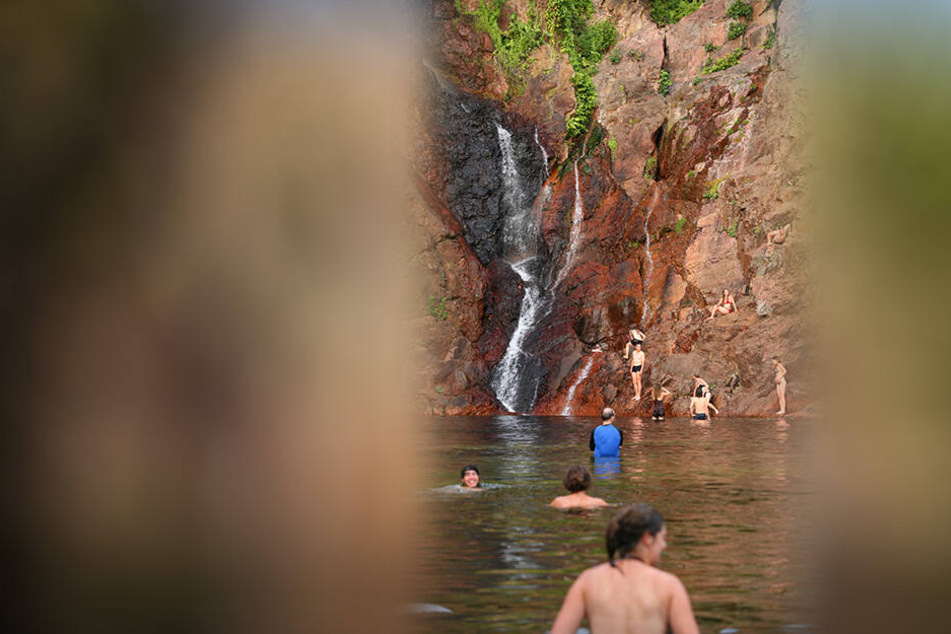 Vorerst können die Touristen im Pool vor den "Wangi Falls" nicht mehr baden.