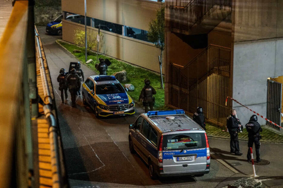 Ein Großaufgebot der Polizei rückte an.