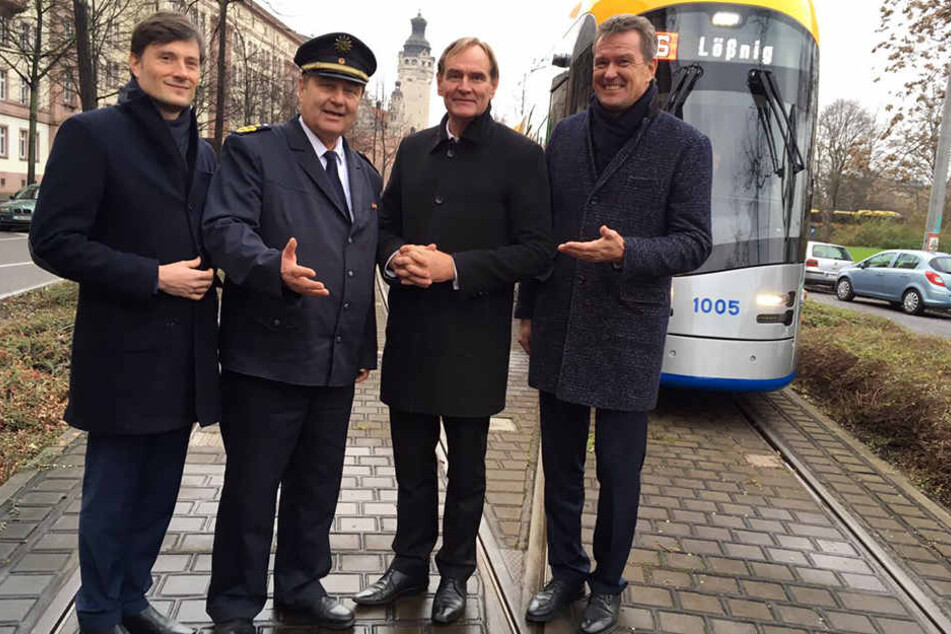 (v.l.n.r.) Heiko Rosenthal (43, Linke), Bernd Merbitz (61), Burkhard Jung (59, SPD) und Ronald Juhrs (58) stellten am Dienstagmittag das neue Sicherheitskonzept vor.