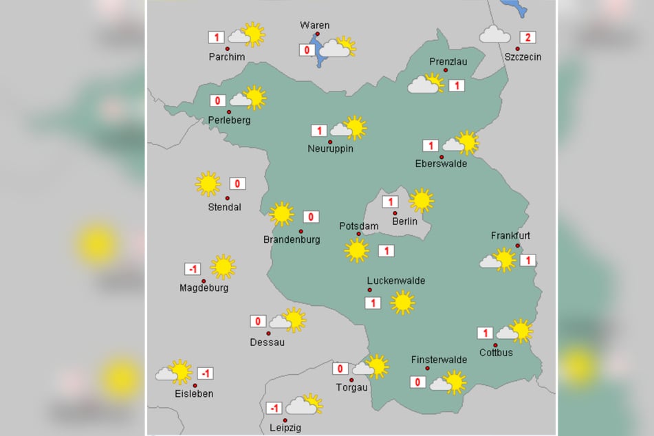 Die Temperaturen pendeln um den Gefrierpunkt.