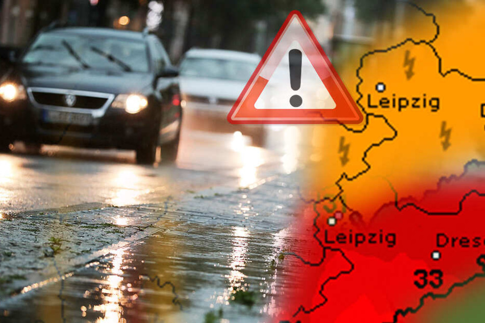 Nach der Hitze folgen die Unwetter: am Mittwoch und Donnerstag werden in Sachsen mit Starkregen, Hagel und Sturm gerechnet.
