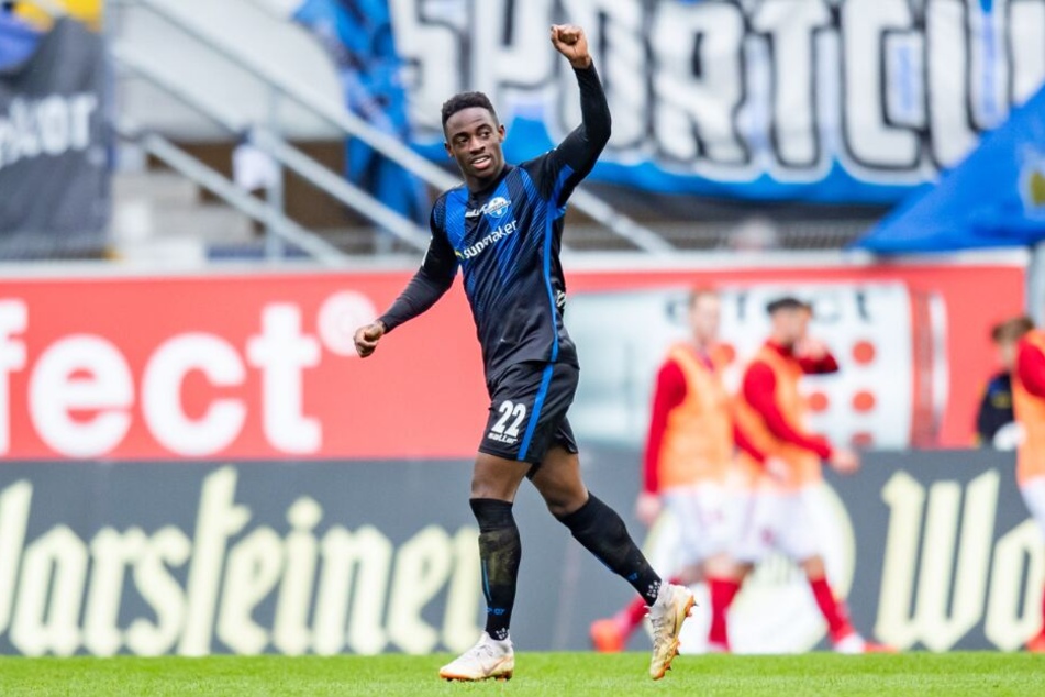 Paderborns Christopher Antwi-Adjei möchte auch gegen Union Berlin ein Tor bejubeln.