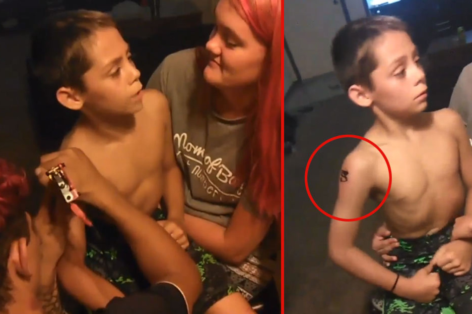 Mama hat's erlaubt: Zehnjähriger Junge lässt sich echtes Tattoo stechen