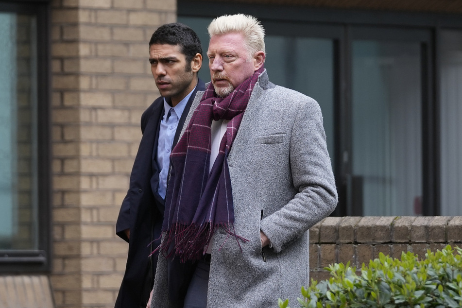 Sein ältester Sohn Noah (28, l.) begleitete Boris Becker (55, r.) auch während seines Prozesses in London im April 2022.