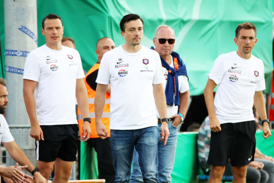 Der FC Erzgebirge Aue hat die Verträge mit Daniel (vorne) und André Meyer (r.) aufgelöst.