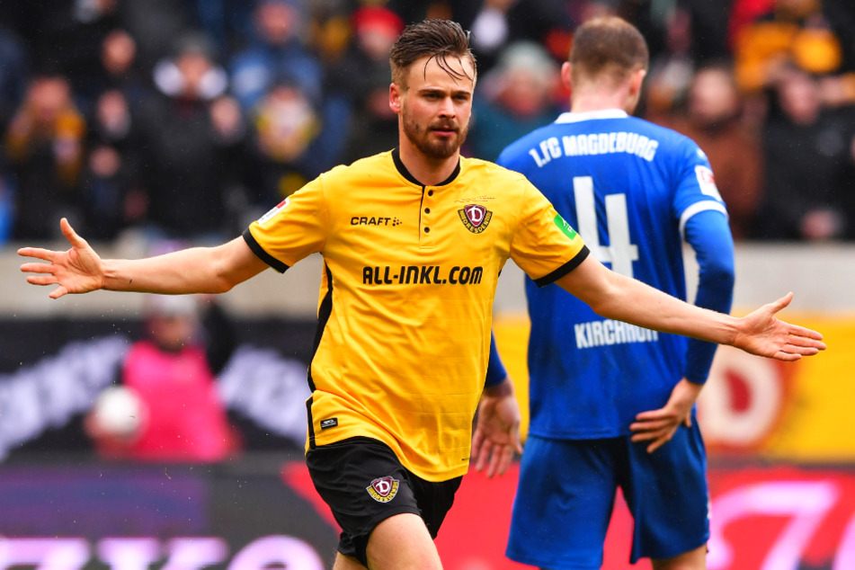 14 Mal durfte Lucas Röser (26) in 57 Einsätzen für Dynamo Dresden einen eigenen Treffer bejubeln.