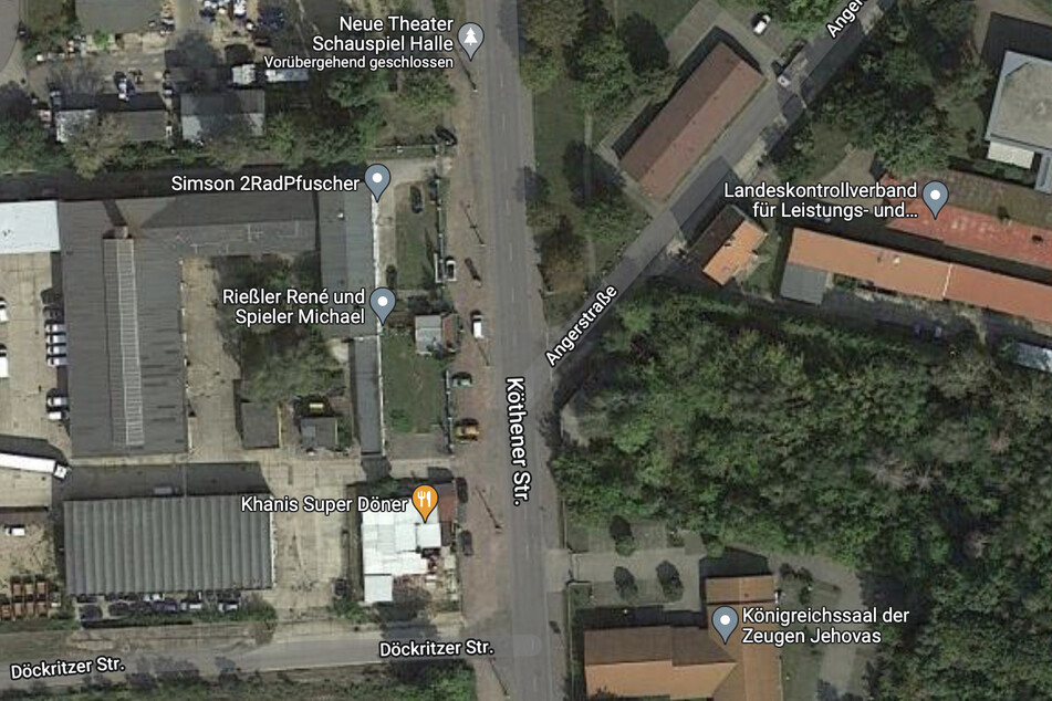 Die Frau lag im Kreuzungsbereich Köthener Straße/Angerstraße.