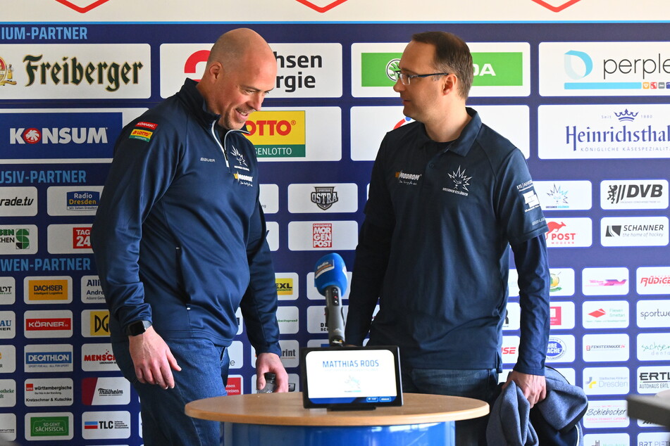Coach Corey Neilson (46, l.) und Sportdirektor Matthias Roos werden viel enger zusammenarbeiten.
