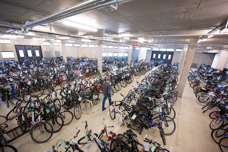 Rund 1200 Fahrräder lagern im Zentralen Fundbüro.