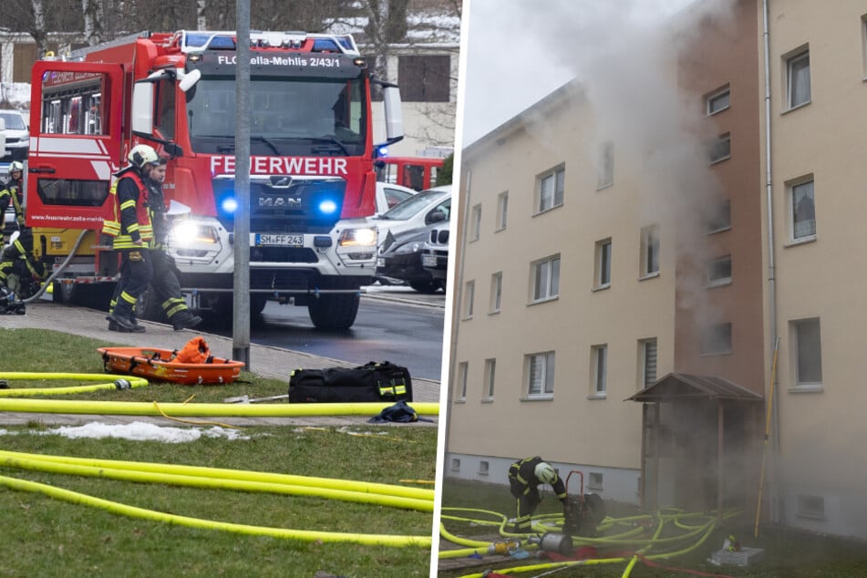 Großer Feuerwehreinsatz in Thüringen: Mann stirbt bei Kellerbrand