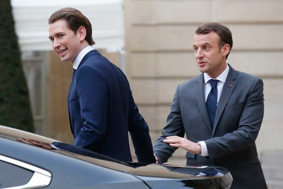 Österreichs Bundeskanzler Sebastian Kurz (31, li.) und Frankreichs Präsident Emmanuel Micron (40) sind deutlich jünger als die allermeisten deutschen Bundestagsabgeordneten.