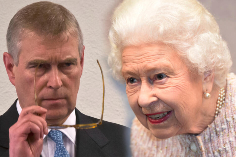 Prinz Andrew von Großbritannien und seine Mutter, die britische Queen Elizabeth II.