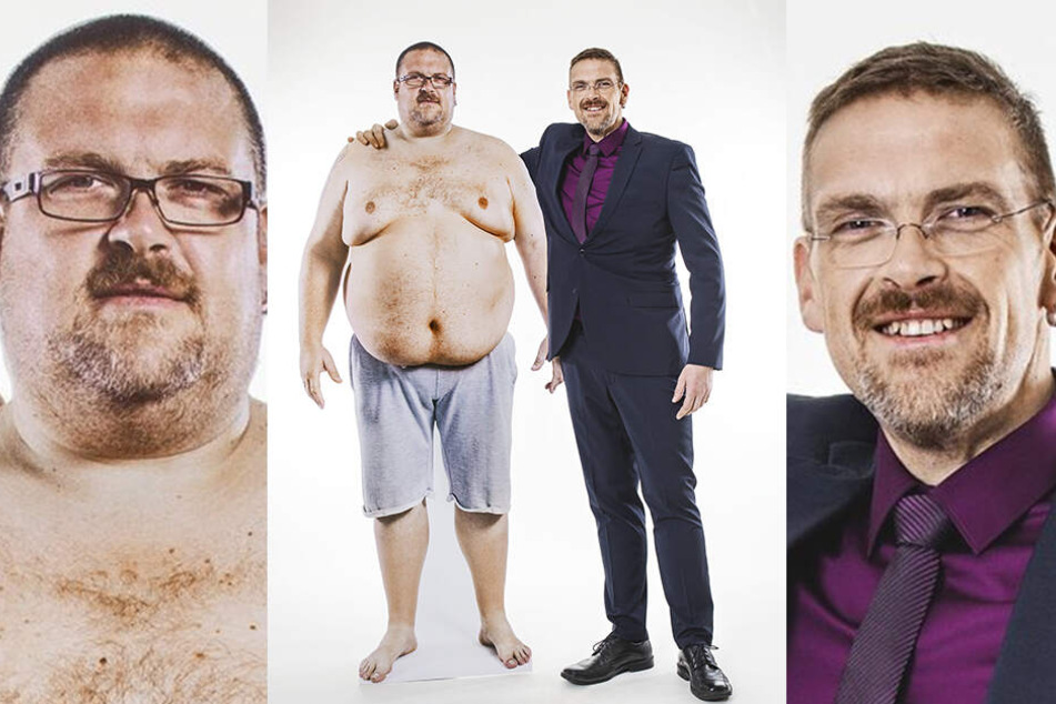 Der Unterschied könnte nicht größer sein: Links Mario mit 196 Kilo, rechts mit nur noch knapp 95 Kilo auf den Rippen.