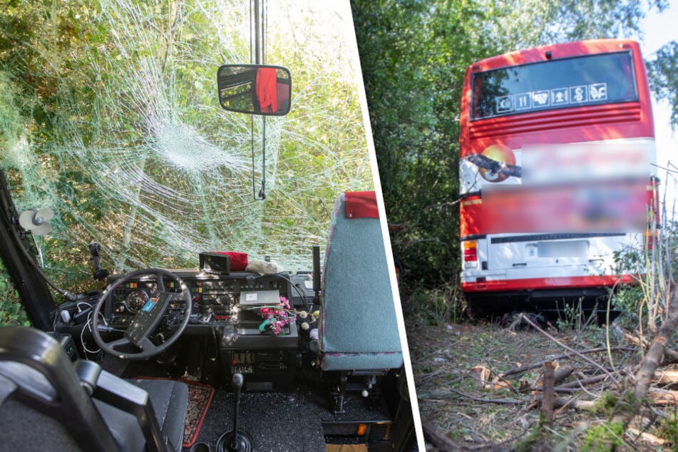 Unfall A72: Nach Reisebus-Unfall in Sachsen: Polizei ermittelt gegen Busfahrer