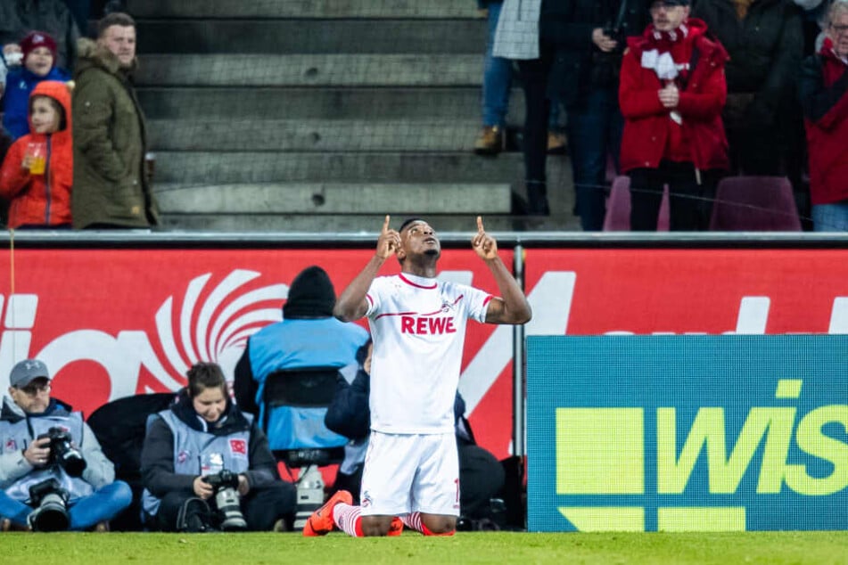 Jhon Cordoba hatte den 1. FC Köln in der ersten Halbzeit zunächst in Führung gebracht.