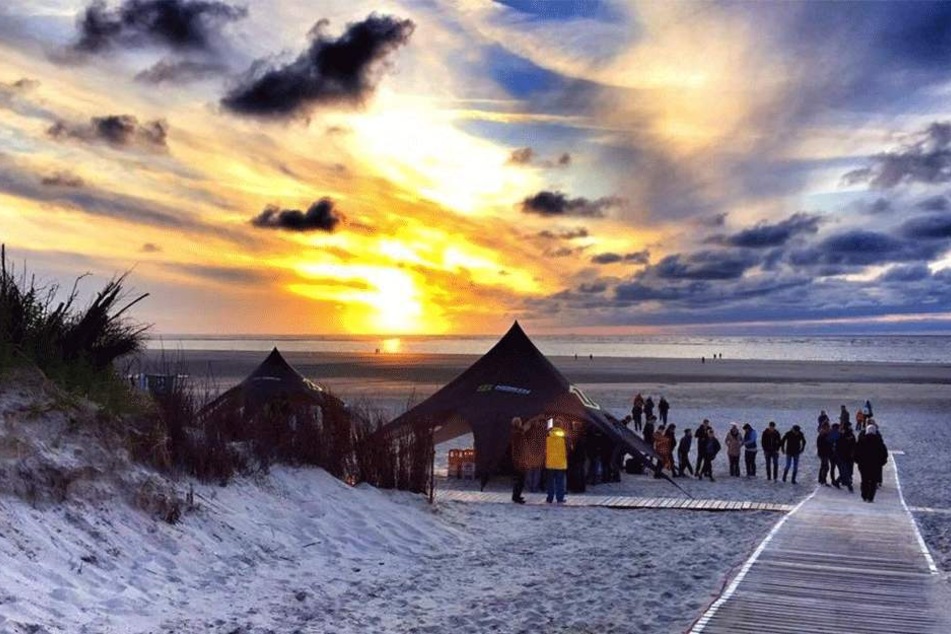 Die ostfriesische Insel Langeoog im Nationalpark Niedersächsisches Wattenmeer.