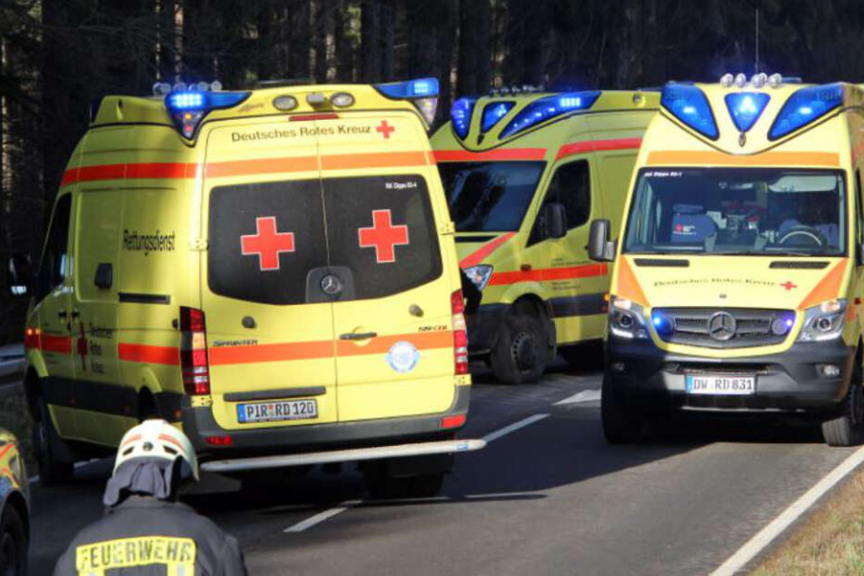 Mehrere Rettungswagen waren vor Ort.