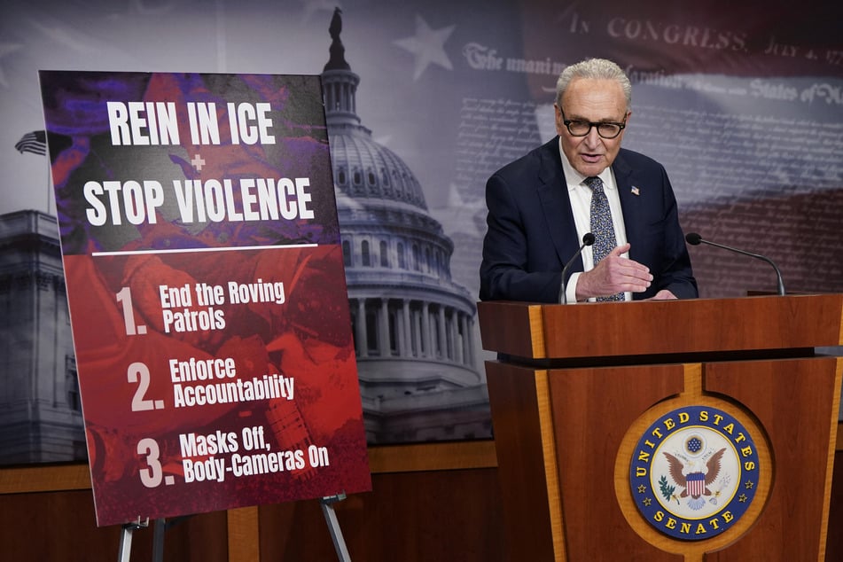 Senate Minority Leader Chuck Schumer and his party are demanding reforms to the Trump administration's violent crackdown on immigrant communities.