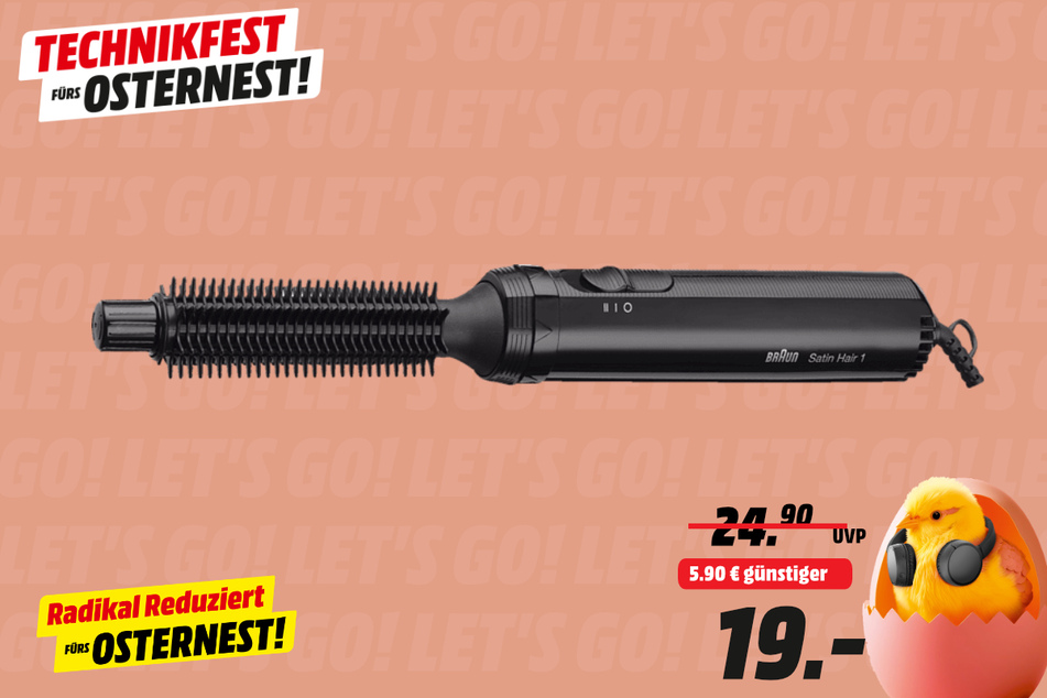 Braun-Heißluftbürste für 19 statt 24,90 Euro.