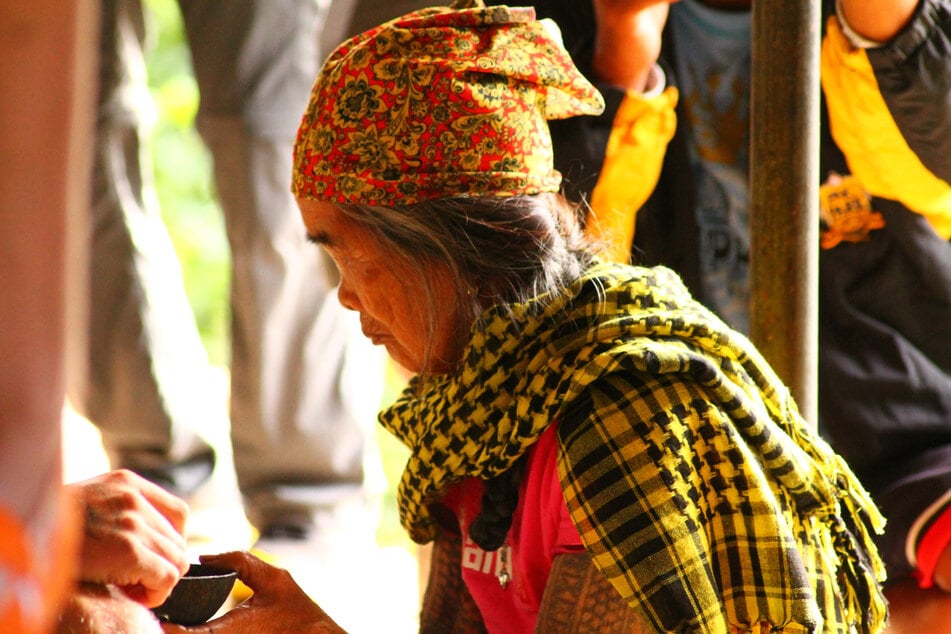 Whang-Od's artwork attracts tourists from all over the world, who travel to her village to get inked.