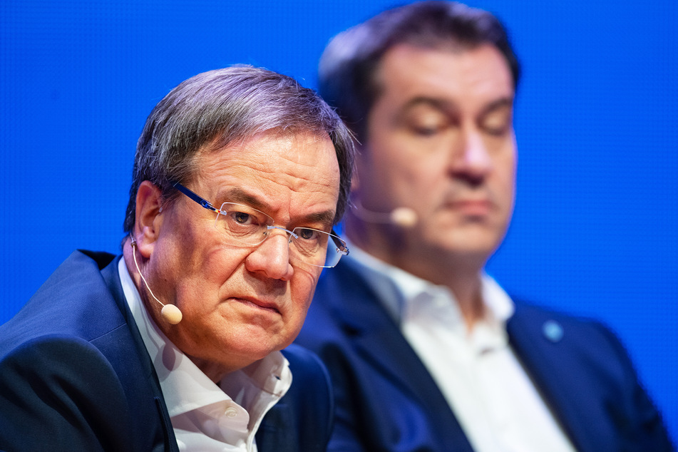 Armin Laschet (60, CDU, l.) ist gewählter Parteivorstand. Die Wähler würden sich jedoch Markus Söder (54, CSU) als Kanzler wünschen.