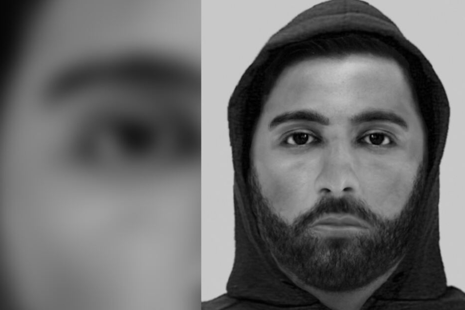 Mit diesem Phantombild sucht die Polizei nach dem Mann.