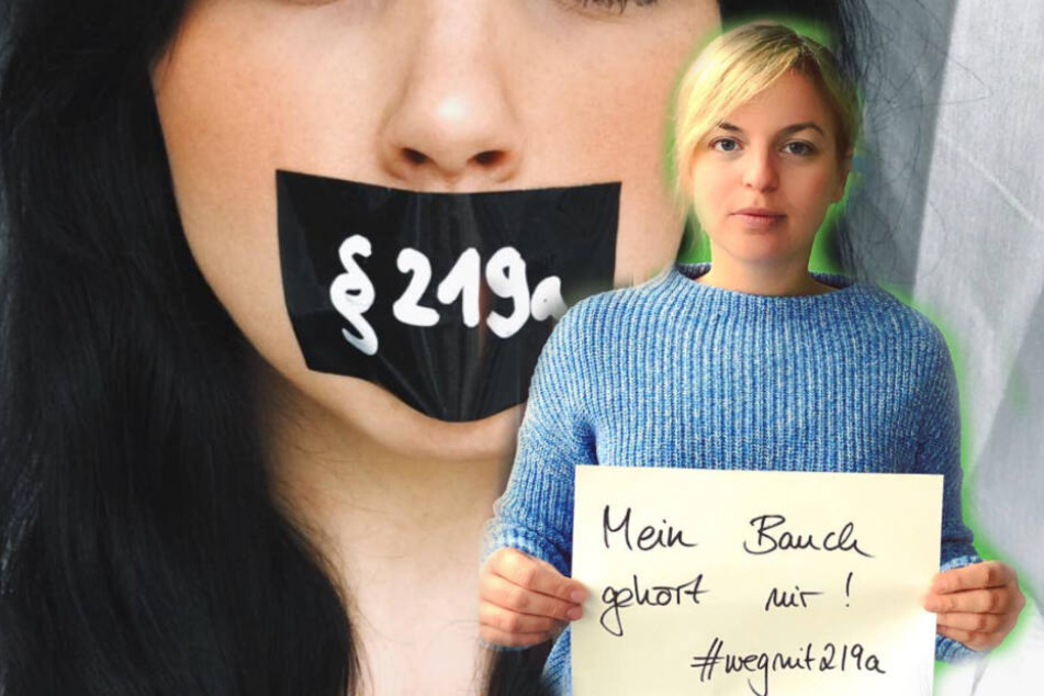 Katharina Schulze (33, die Grünen) protestiert online gegen den Paragraf 219a; viele tuen es ihr nach und setzten Zeichen. (Bildmontage)